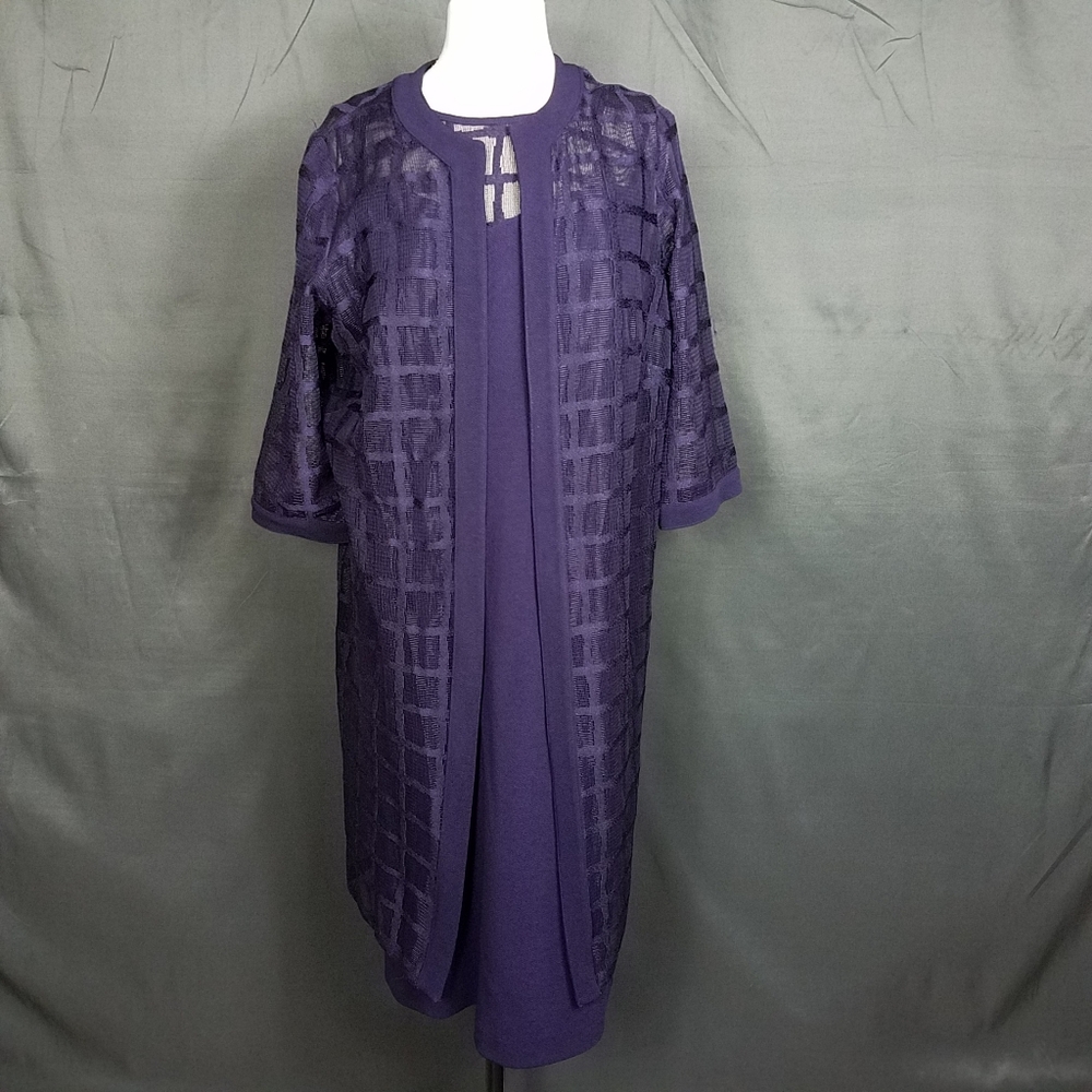 Maya Brooke size 16 dress and jacket set EUC